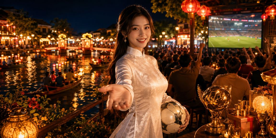 Người hâm mộ bóng đá xem trận đấu và đặt cược tại Hội An Việt Nam